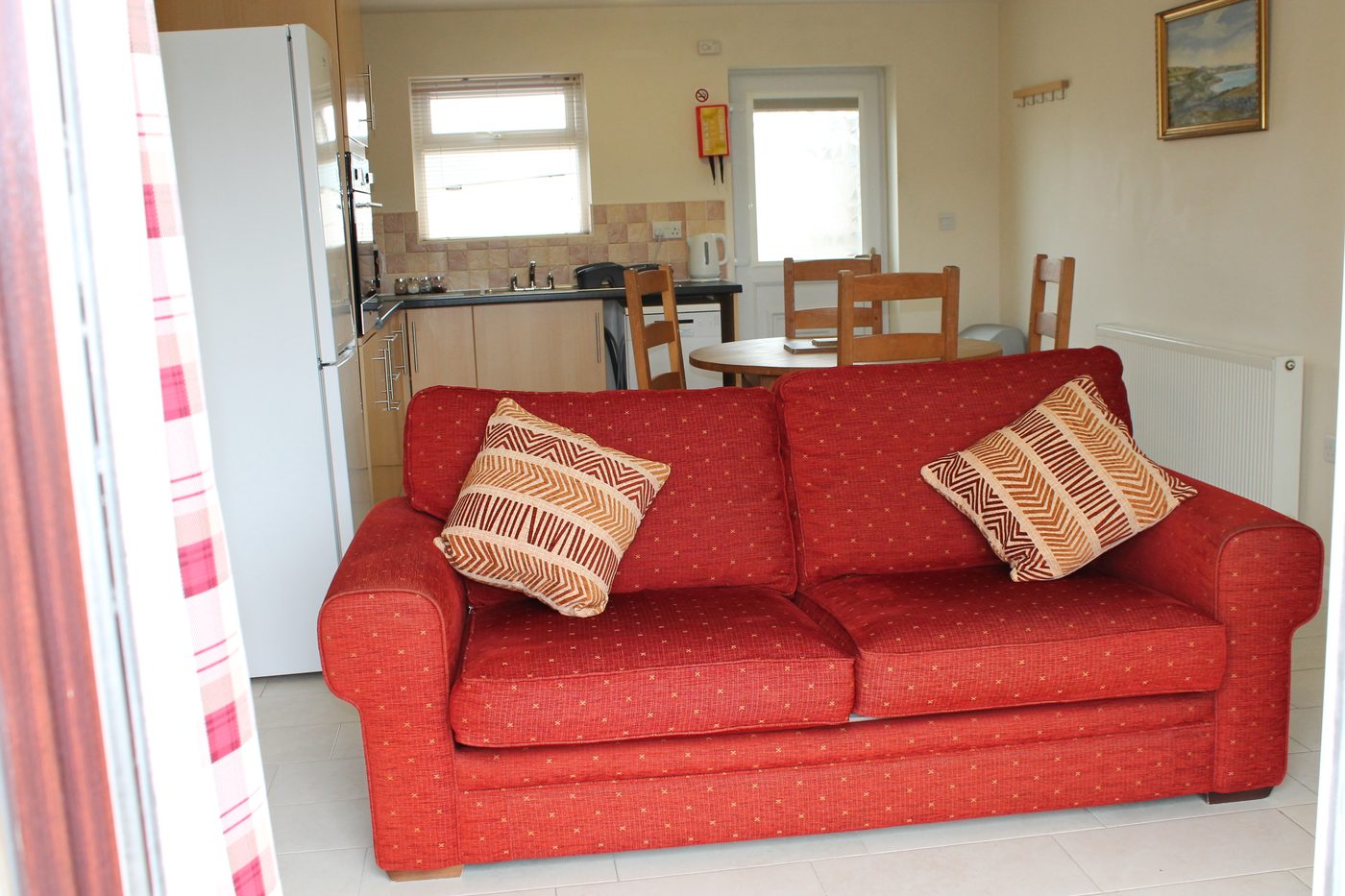 Open-plan lounge and kitchen