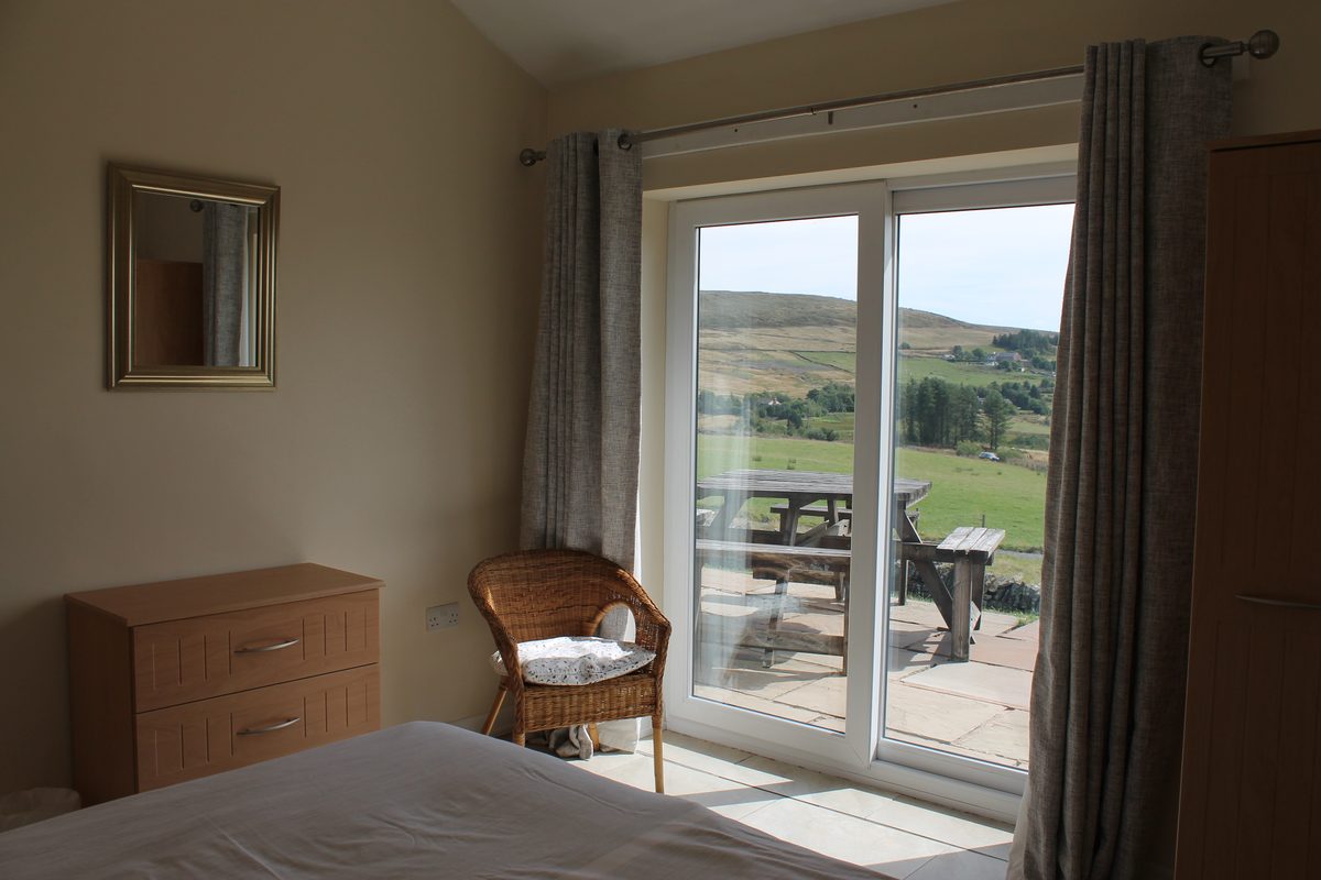 Master bedroom with valley views